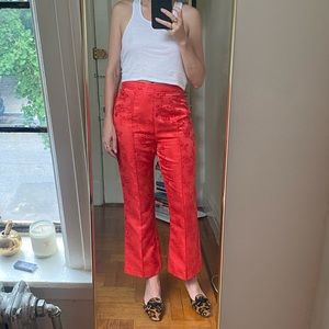 C/Meo Collective Red Floral Pants- Size Small